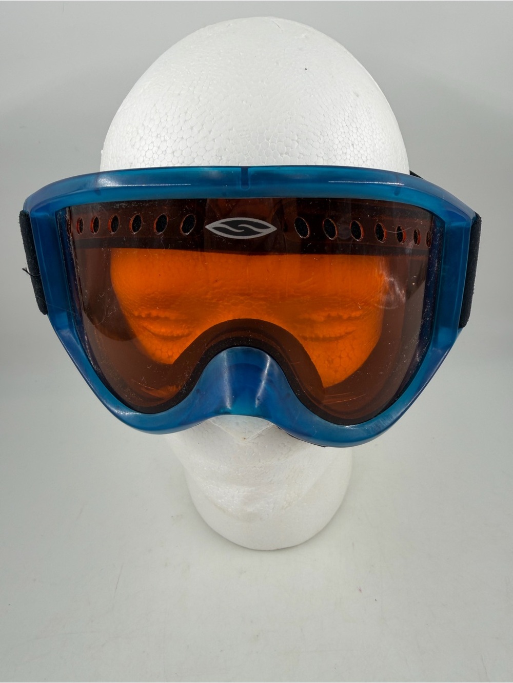Smith Women’s Snow Skiing Snowboarding Adjustable Blue Orange/Amber Lens Goggles